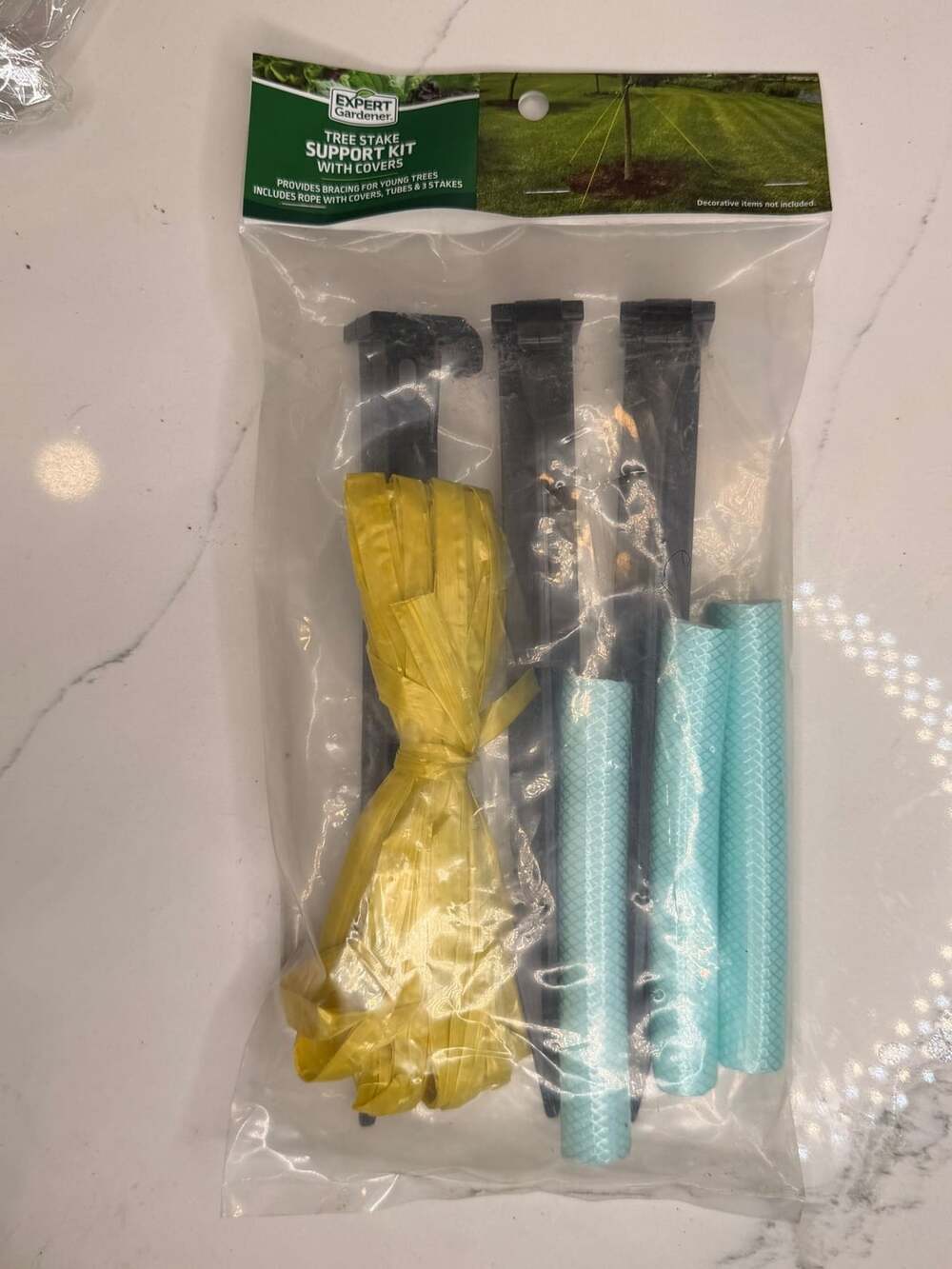 Expert Gardener Tree Stake Support Kit with Covers
